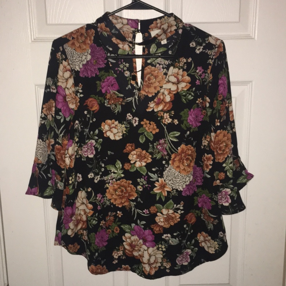 Flower patterned blouse